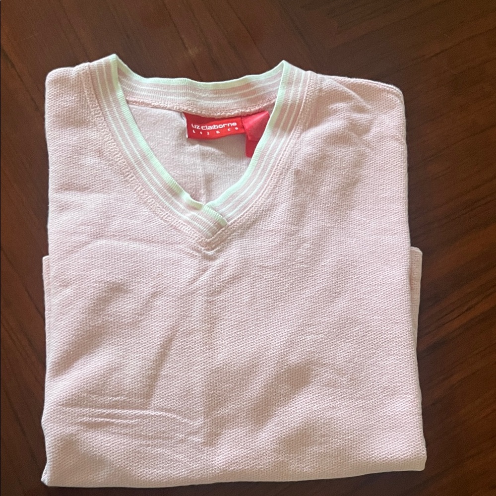 Liz & Co. Pink woman’s tank top / Textured Knit Large